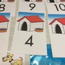 My Dog House Learning Center- Math Mats MATS - Laminated Mats