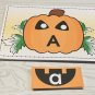 Jack O Lantern - Uppercase Lower case Match Pumpkins -  Laminated Activity Set