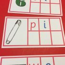 Pink Series Montessori - Ending Sounds - CVC WORD CARDS - 45 Laminated Cards