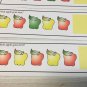 Apple Pattern Card Activity  - 24 cards set laminated -  Homeschoolers