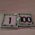 0-200 NUMBER ORDER TILES - Laminated Cards Set Preschool  Kindergarten