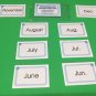 Months - Abbreviation - Learning Flash Cards For Kids - Educational