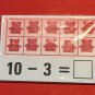 Bear Counter Subtraction Tens frame - 20 Laminated Dry Erase Mats