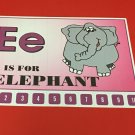 Letter  E Elephant - Number Sequencing Puzzle, numbers 1-10 Laminated