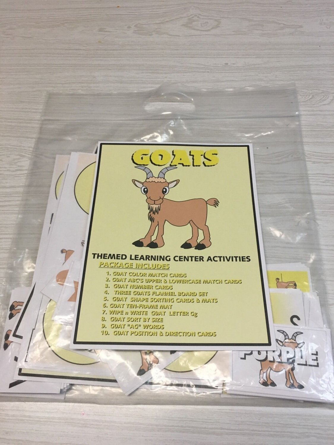 GOATS -THEMED Learning Activities Package -LAMINATED - Teaching supplies