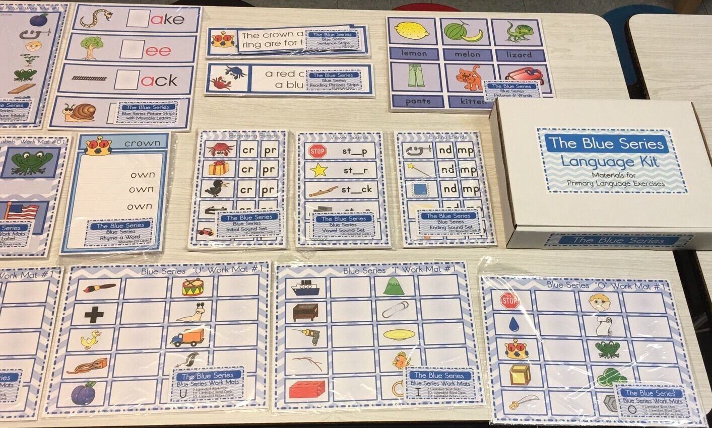 The Blue Series - Language Kit - (17) Montessori Materials for  Primary Language