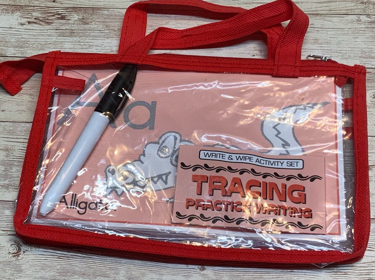 Busy bag - Write & Wipe Activity Set - Tracing Practice Writing - Learning