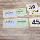 Tens Frame Place Value 2 Digit - 20 Activity Mats & 20 Number Cards -Math Center