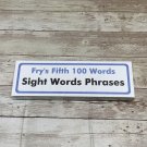 Fry's Fifth Hundred Phrases - Reading - Fry’s Phrase Cards - 100  cards