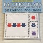 PATTERN BEAR COUNTERS - Flashcards for Preschool 52 Cards- Teaching supplies