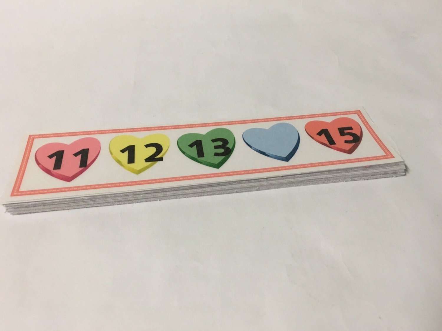 Valentine Candy - What Number Is Missing Activity Kit -Laminated Set