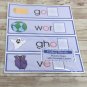 Bundle Set - 96 Picture Strips with Movable Letters Montessori