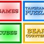 52 Printed Labels for Classroom & 24 Labels Personalized - Non-Adhesive card