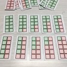44 - Ten frame Counting Cards- Laminated Activity Set - Teaching Supplies