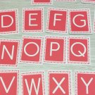 The Pink Series -  Big Alphabet Cards ( 56 Card Deck ) Montessori