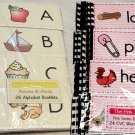 Montessori Materials - 50 booklets - Alphabets & Pink Series CVC Words