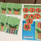 0-10  Matching Flowers Game Learning Center- 11 Laminated Mats