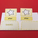 Montessori - Pre-Reading Series - Three Part Cards And Folio - Shapes
