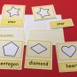 Montessori - Pre-Reading Series - Three Part Cards And Folio - Shapes