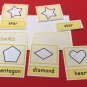Montessori - Pre-Reading Series - Three Part Cards And Folio - Shapes