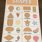 Shapes - 13 x19 - Educational posters for Kindergarten or Preschool