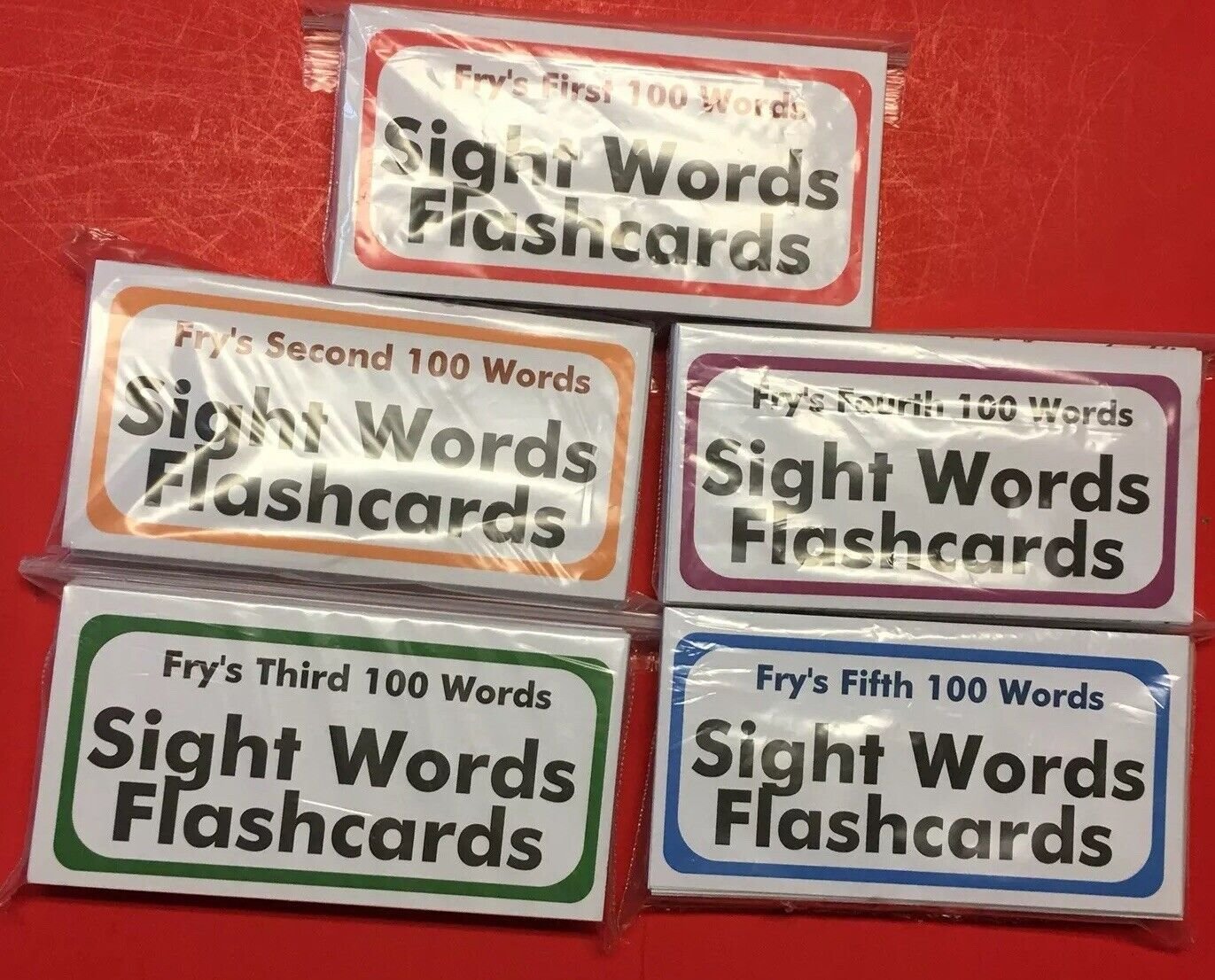 Fry's  Five  Hundred Words - Reading - Fry Sight Word Flash Cards - 500 cards