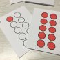 Ladybug Numbers 4 ways - Math -Laminated Cards Set Counting. 1-10