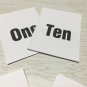Ladybug Numbers 4 ways - Math -Laminated Cards Set Counting. 1-10