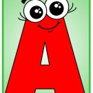 Alphabets Friends- uppercase - Classroom Wall Decor 8.5x11