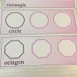 Wipe N Write Shape Trace Cards - Laminated Card - Pre-school- Kindergarten