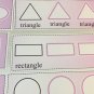 Wipe N Write Shape Trace Cards - Laminated Card - Pre-school- Kindergarten