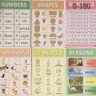6 Educational posters for Kindergarten or Preschool 13x19  Set B  EXTRA LARGE
