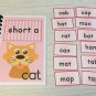 Interactive Learning Books for Children - Short Vowel Set w/60 Laminated Cards