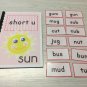 Interactive Learning Books for Children - Short Vowel Set w/60 Laminated Cards