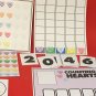 Classroom set - Counting  Valentine Hearts Learning Mats - Laminated Bundle