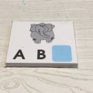 Elephant - Missing Letter Alphabets -Laminated Activity Set - Teaching Supplies