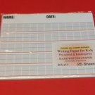 Writing Paper for Kids -  Handwriting Paper w/ Gray blocks  - 11X 8.5 in