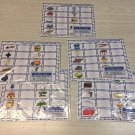 The Pink, Blue & Green Vowel Mats And Cards - Complete Set