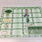 The Green Series - Vowel E Work Mats (20 cards-2 Laminated WorkMats) Montessori