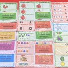 Busy Book Inserts - 15 sets Bundle - Set of 90 Learning Mats / Cards