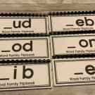 Word Family Flip Books - Set of 12 - Kit Three
