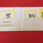 Montessori - Pre-Reading Series - Three Part Cards And Folio - Farm Animals
