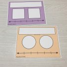Write-On/Wipe-Off Fraction Circle And Square Math Mats (20) Classroom.set
