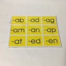 CVC Word families - Perforated - Pocket Chart Card BRAND NEW