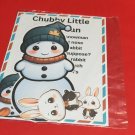 CHUBBY LITTLE SNOWMAN - FLANNEL FELT BOARD LAMINATED STORY and PIECES