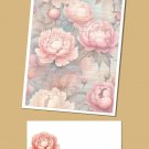 Blush Peonies - Stationery Set - Lined Writing Paper and Envelopes