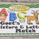 Interactive Learning Books for Children - Goat’s Picture & Letter Match