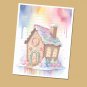 Gingerbread House - Lined Stationery Paper (25 Sheets) 8.5 x 11 Premium Paper