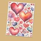 Hearts - Lined Stationery Paper (25 Sheets)  8.5 x 11 Premium Paper