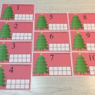 Christmas - Tree Count - Dry Erase - Laminated Activity Set - Teaching Supplies